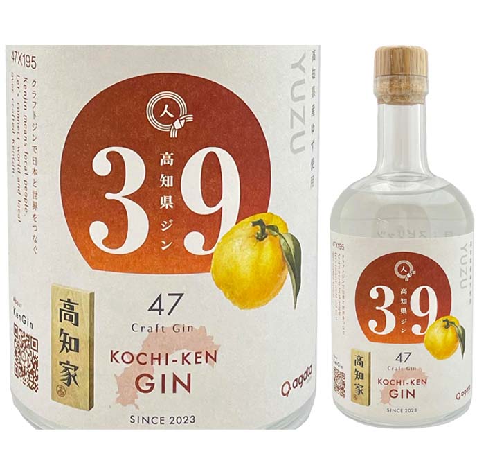 「高知県ジン＃39」　４０度　５００ｍｌ　