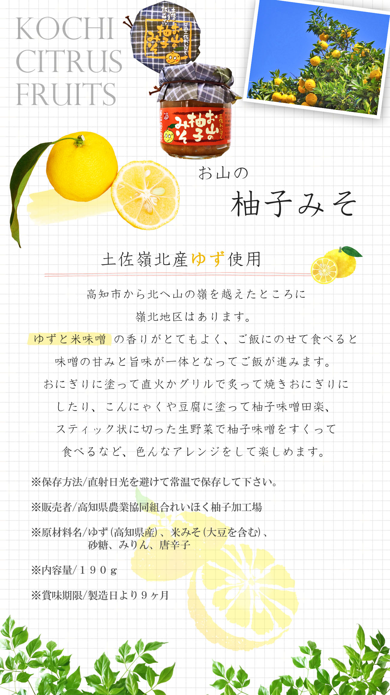 お山の柚子みそ 画像